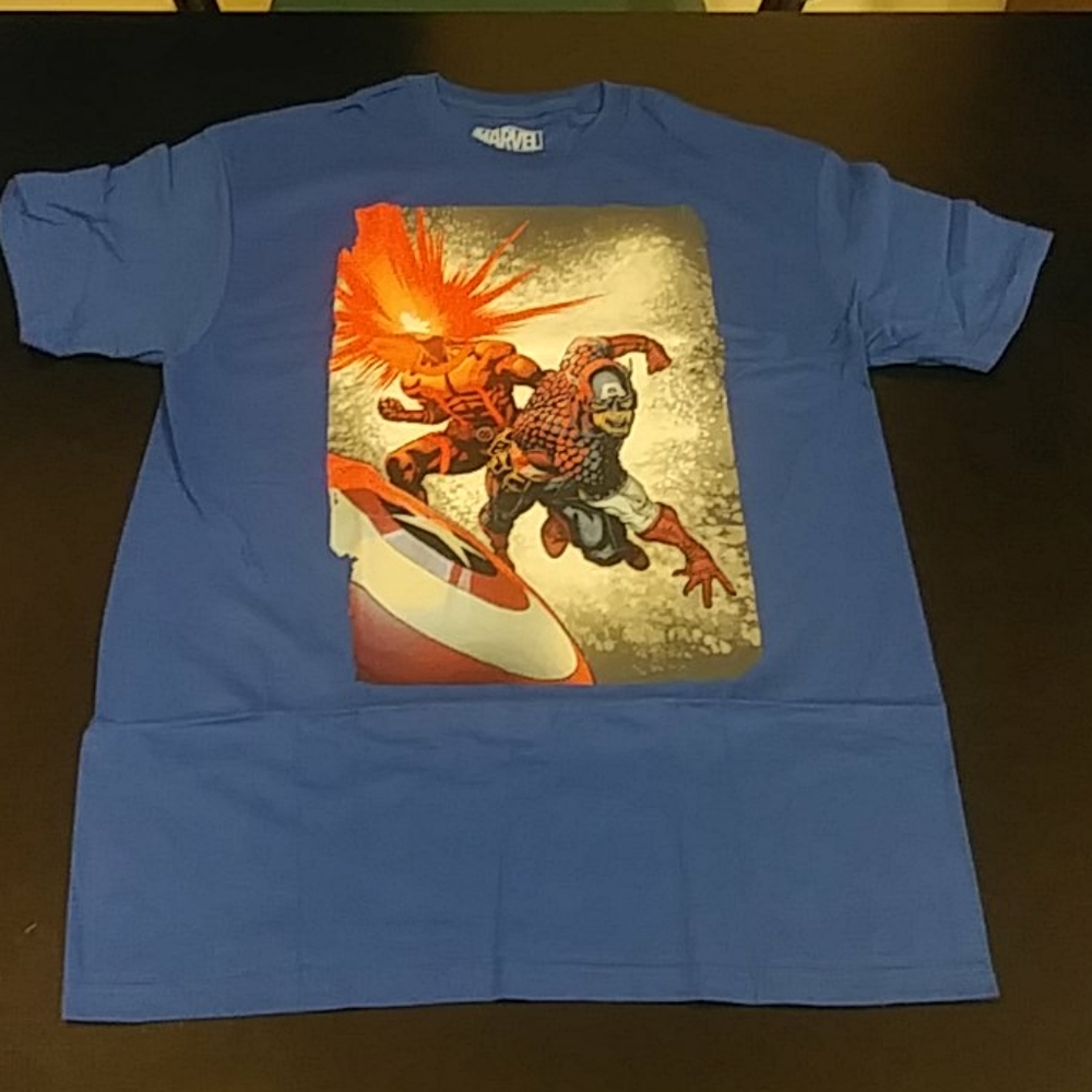 Marvel Tag Team Cyclops and Captain America T-shir